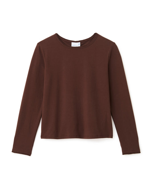 Dylan Long Sleeve Tee-Umber