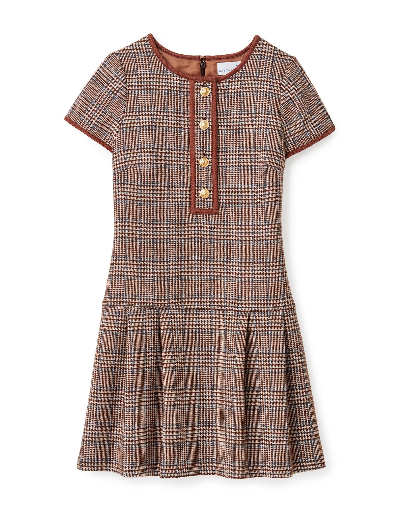 Gabi Dress-Brownstone Tweed