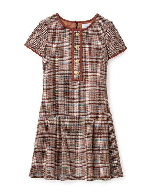 Gabi Dress-Brownstone Tweed