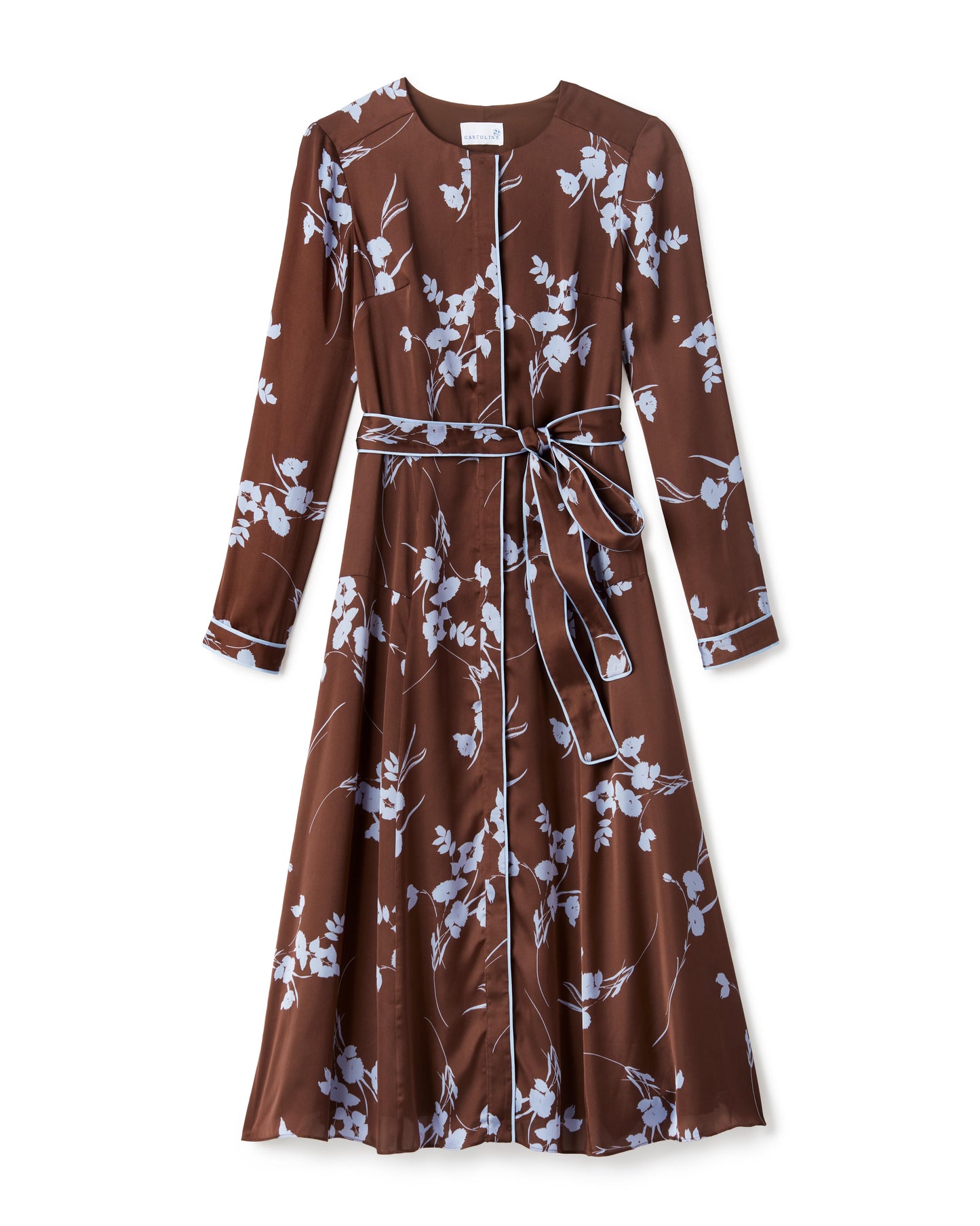 Helene Midi Dress-Upstate Floral Espresso