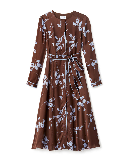 Helene Midi Dress-Upstate Floral Espresso