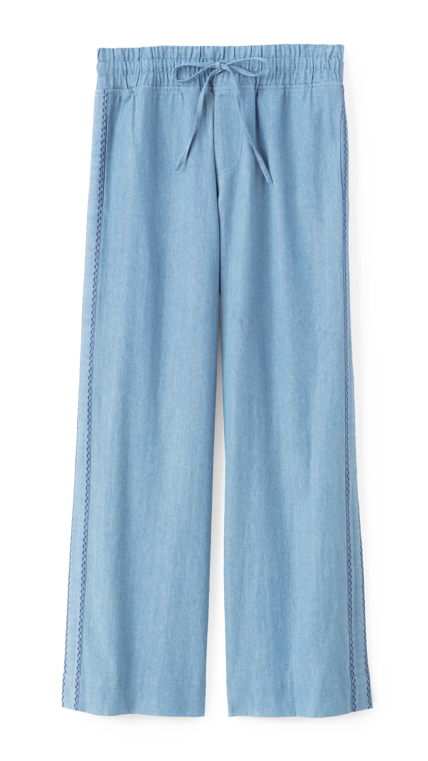 Isla Pant-Washed Blue Chambray