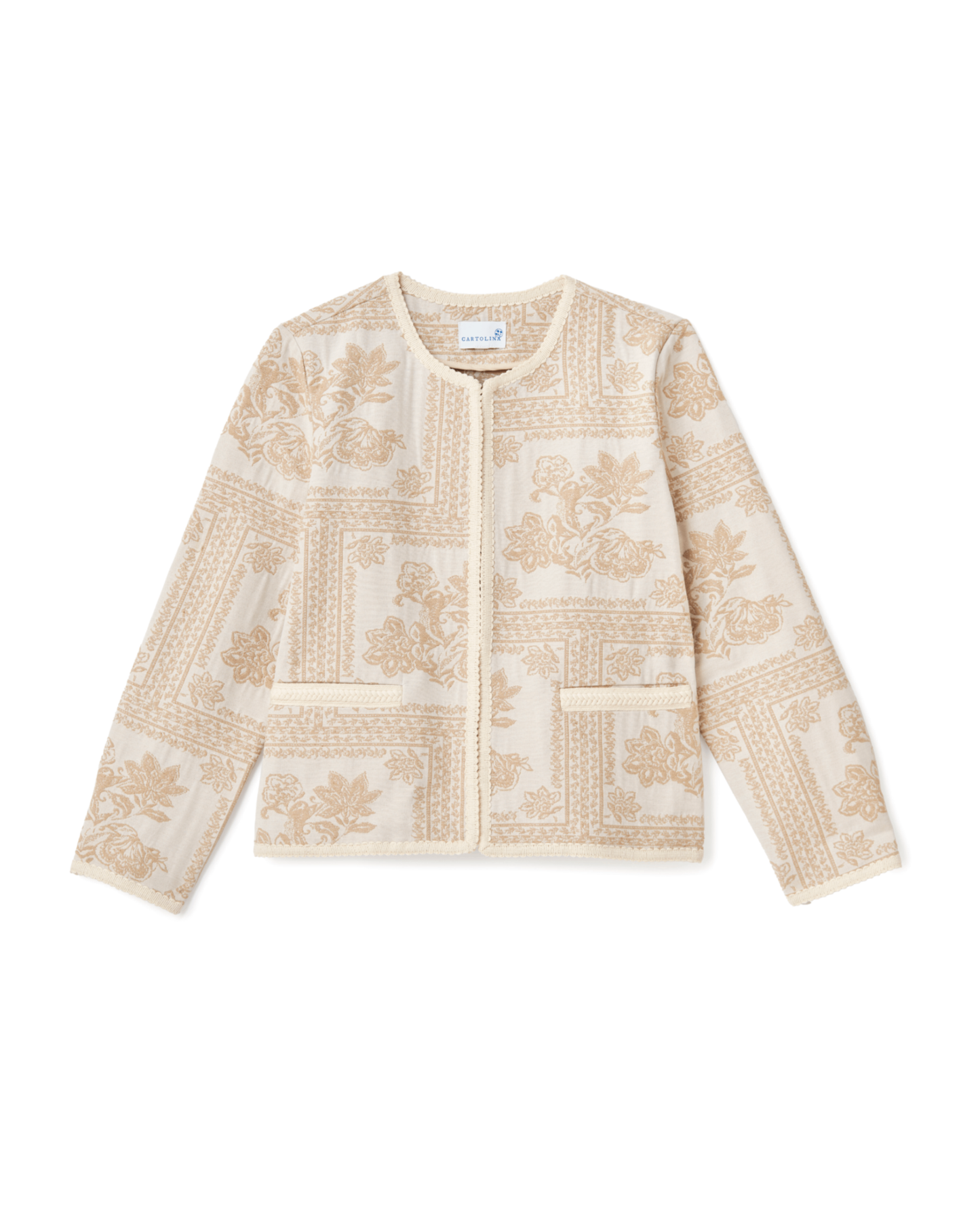 Louisa Jacket-Ivory Patchwork