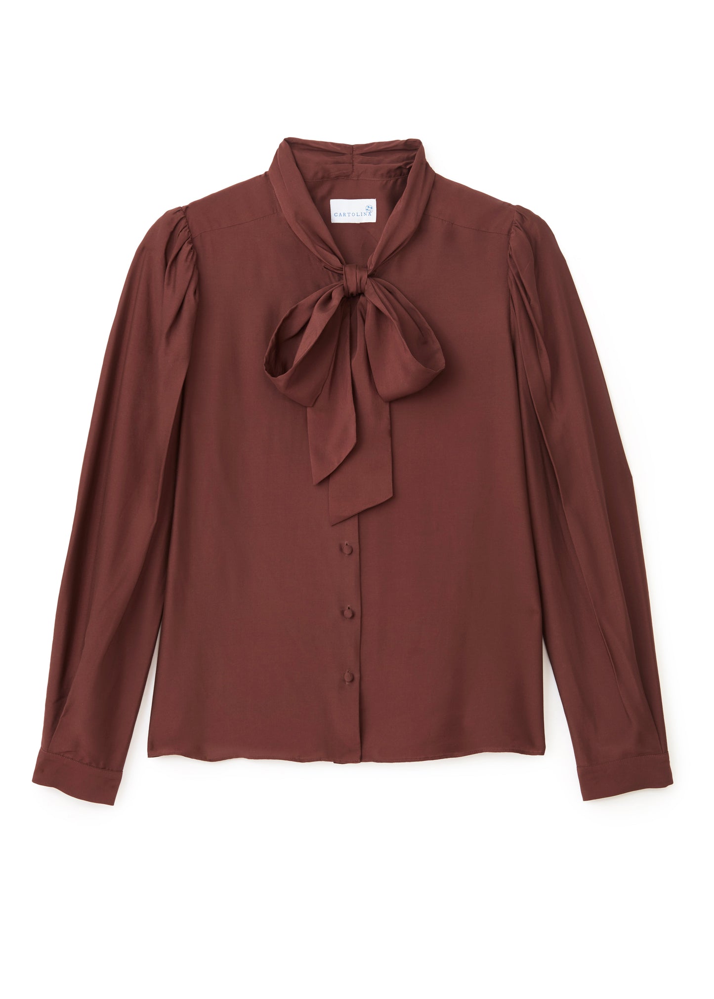 Peggy Long Sleeve Top-Espresso