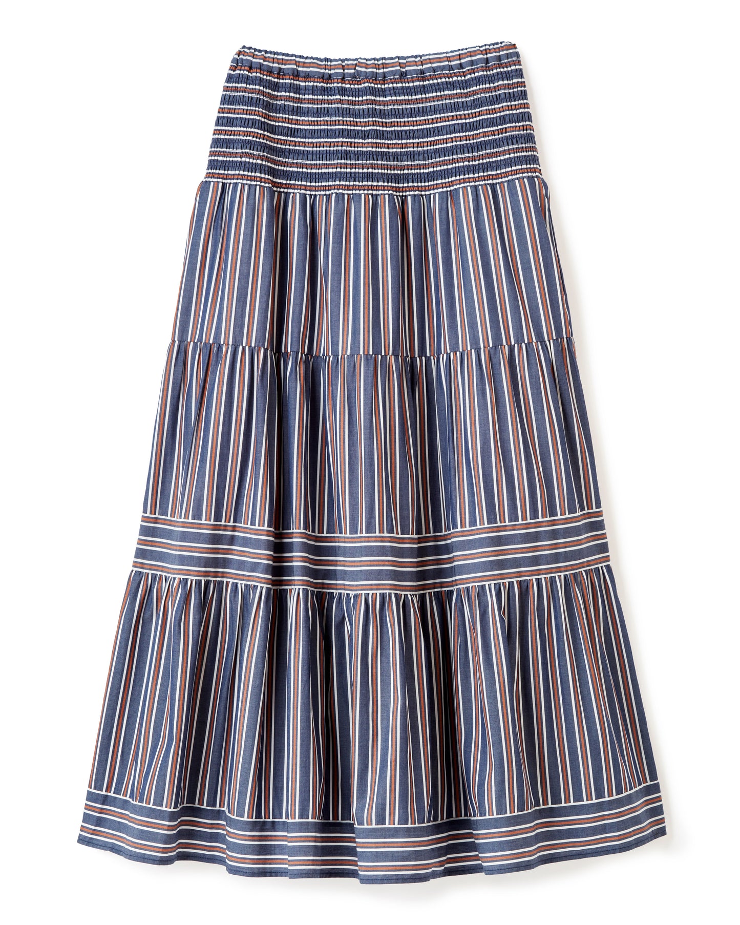 Kylie  Midi Skirt-Cartolina Navy Stripe