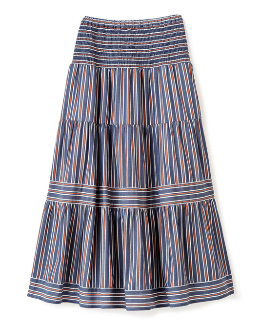 Kylie  Midi Skirt-Cartolina Navy Stripe