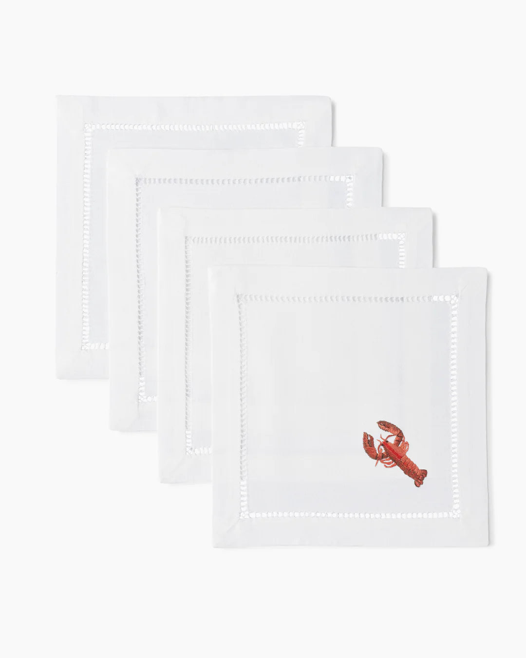 Lobster Modern Cocktail Napkins - Set of Four