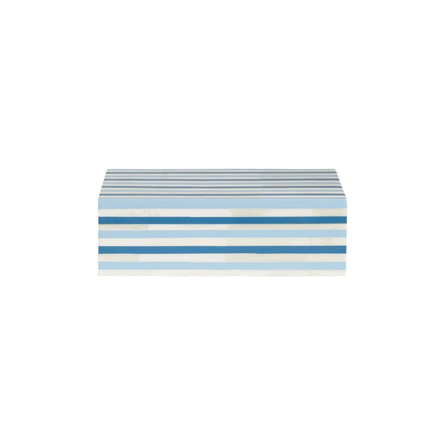 Nantucket Stripe Bone Box - Small