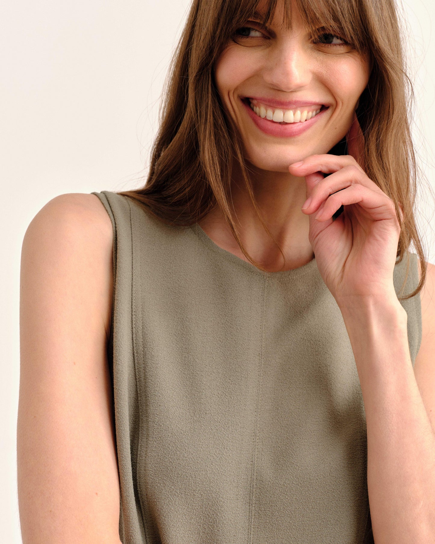 Rain Midi Dress-Moss