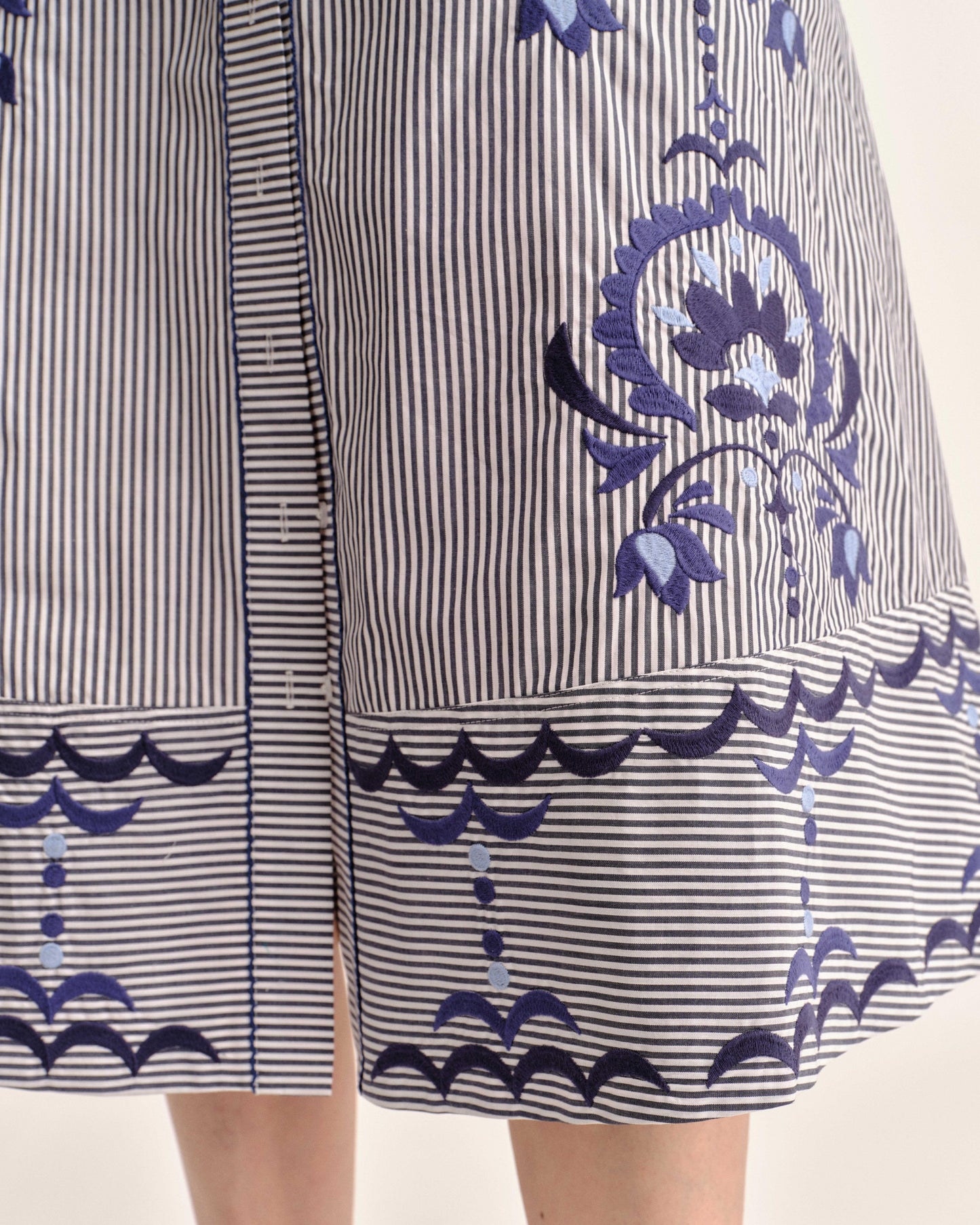Francesca Dress-Parkside Floral Stripe