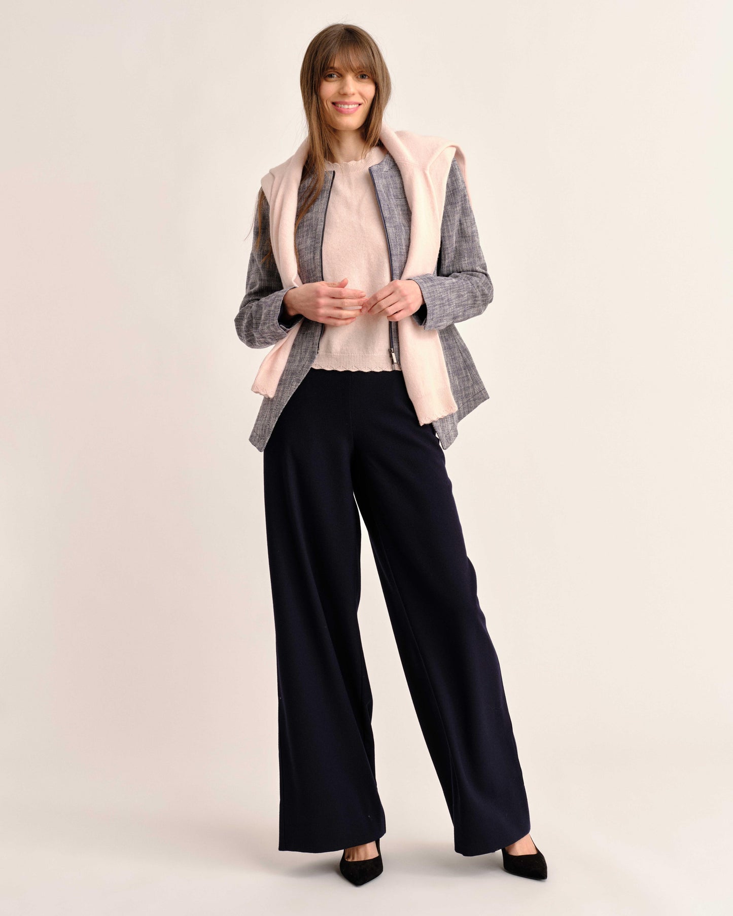 Lucy Ls Cardigan-Shell Pink