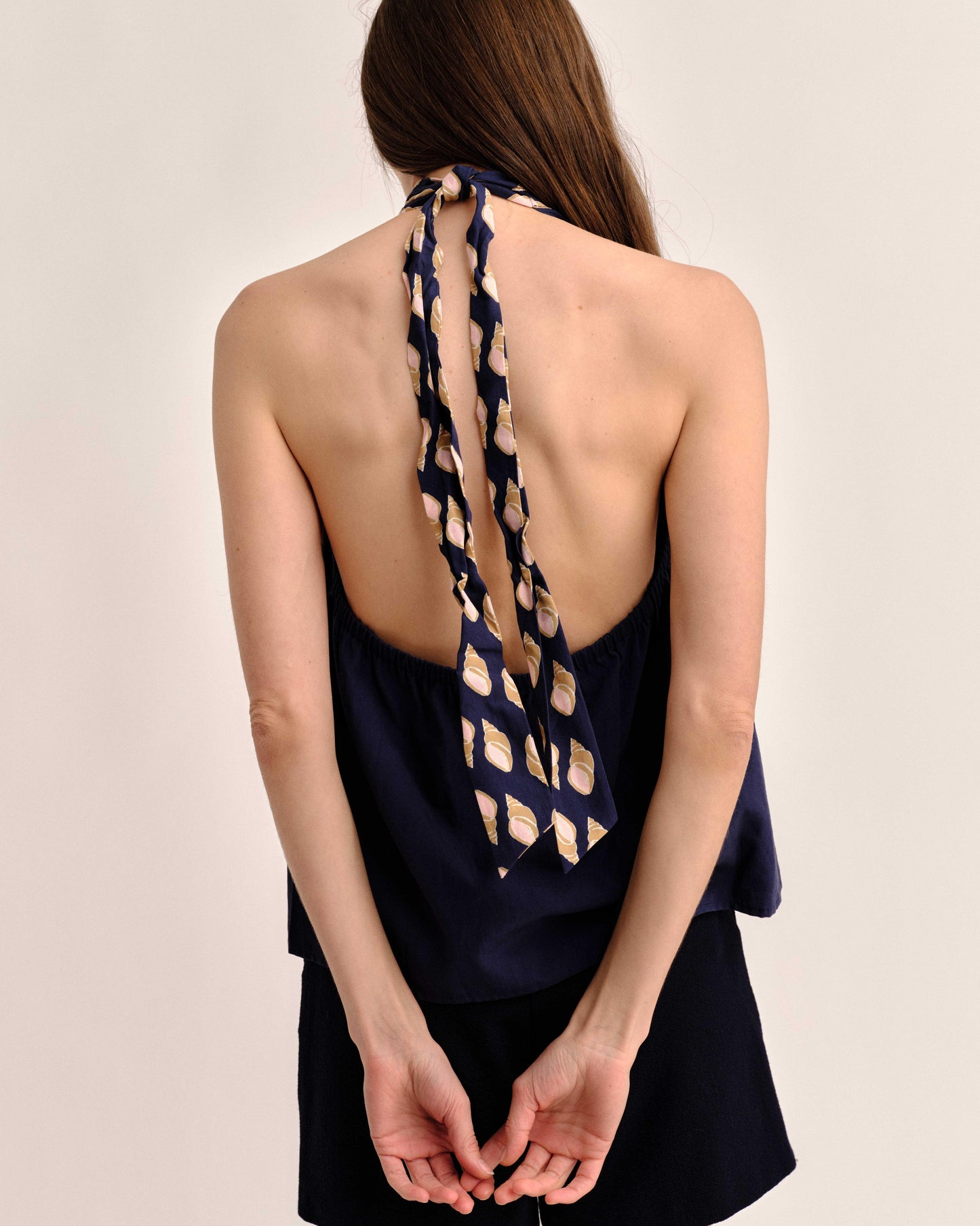 Legare Halter Top-Mariner's Bloom