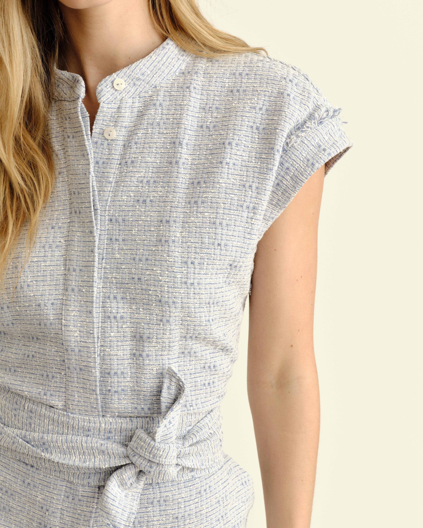 Marin Romper-Blue Mist