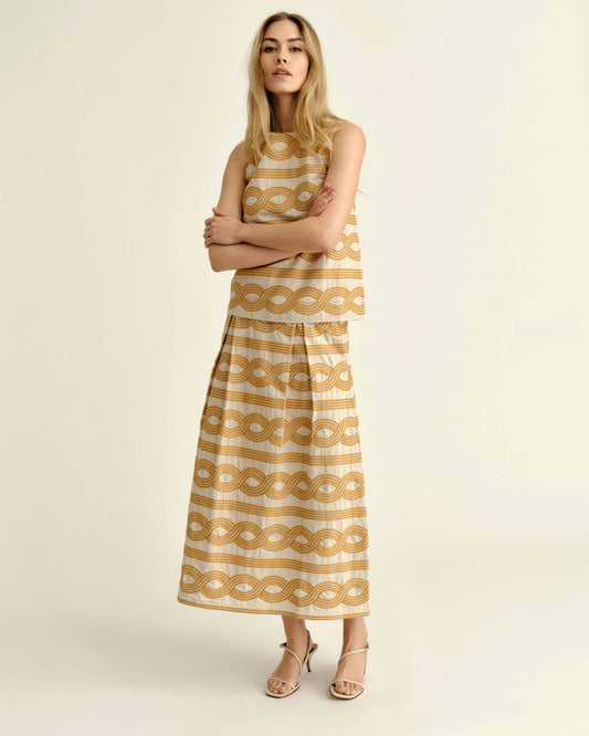 SU26 Bea Skirt-Goldenrod