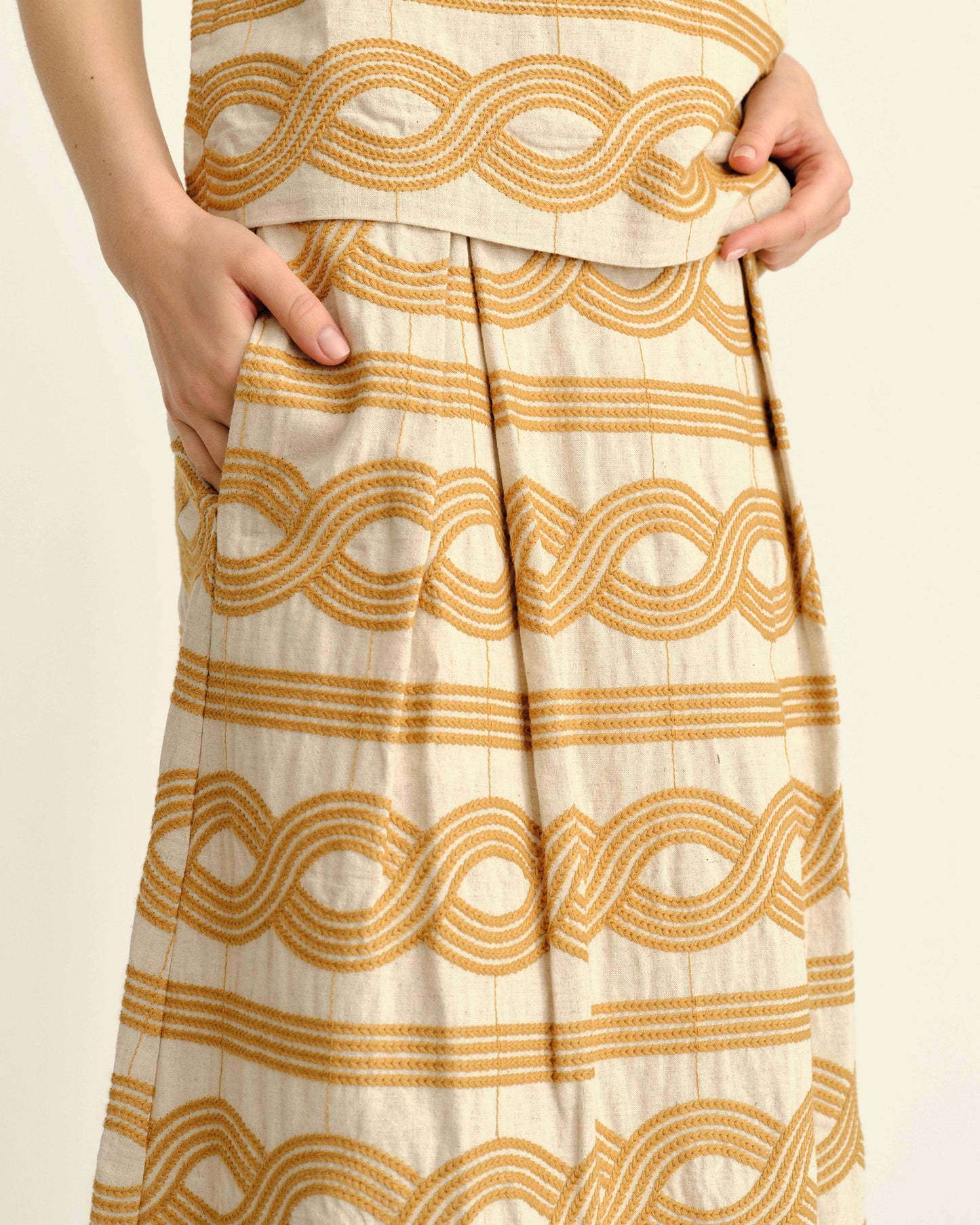 SU26 Bea Skirt-Goldenrod