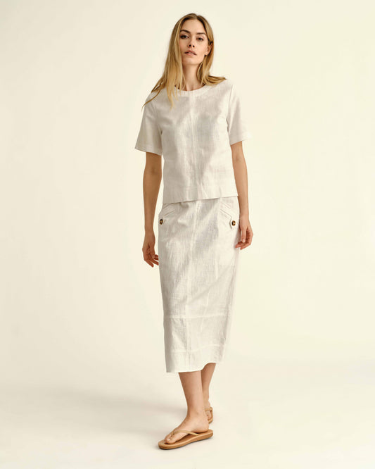Chloe Top-Bright White