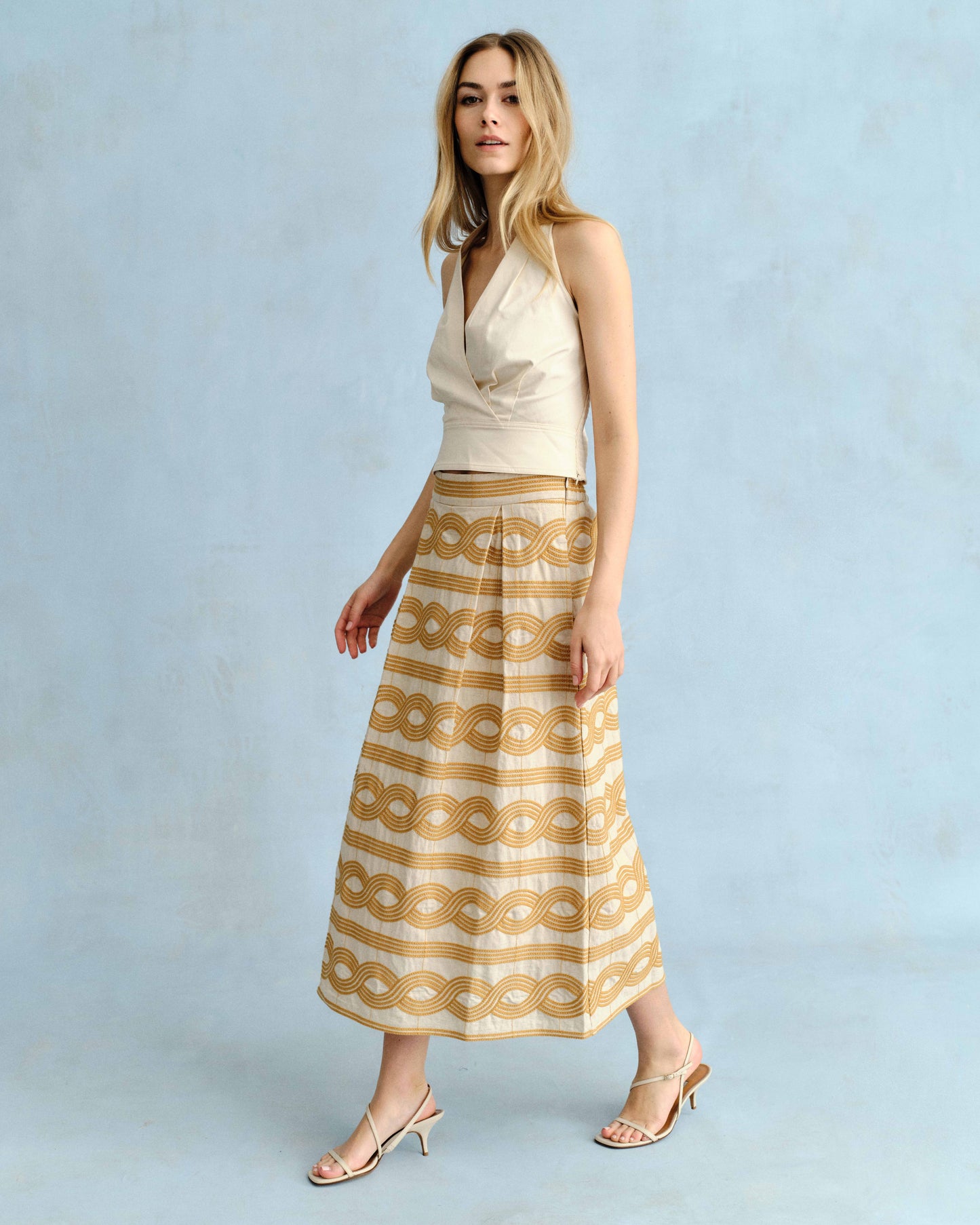 SU26 Bea Skirt-Goldenrod