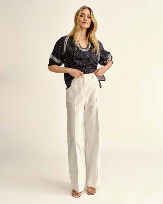 SU26 Beverly Pant-Soft White