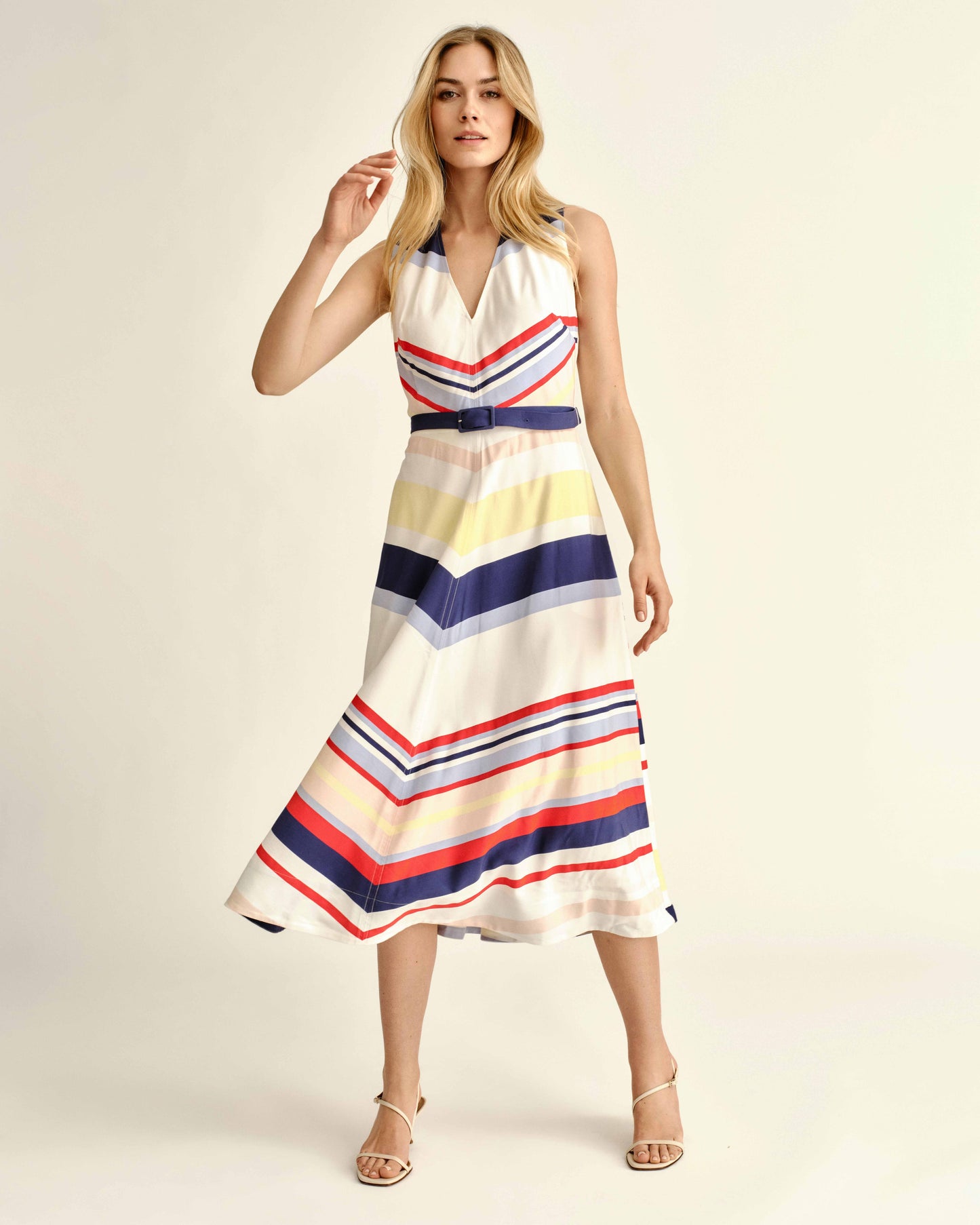 Monica Dress-Nantucket Stripe