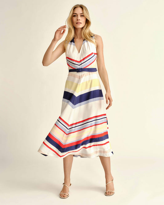 Monica Dress-Nantucket Stripe