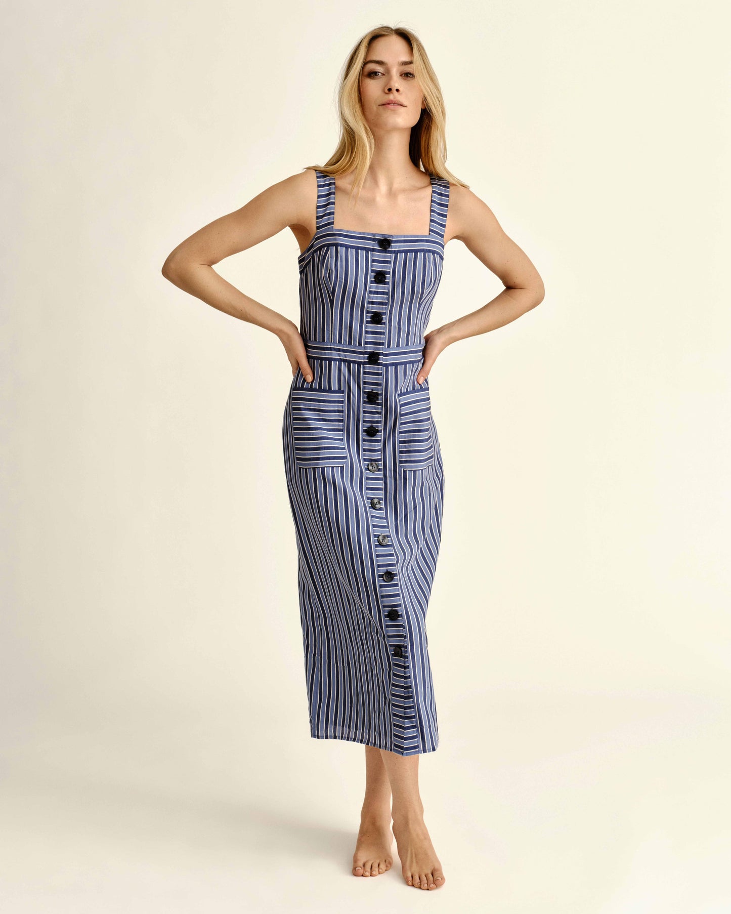 Natalie Dress-Coastal Stripe