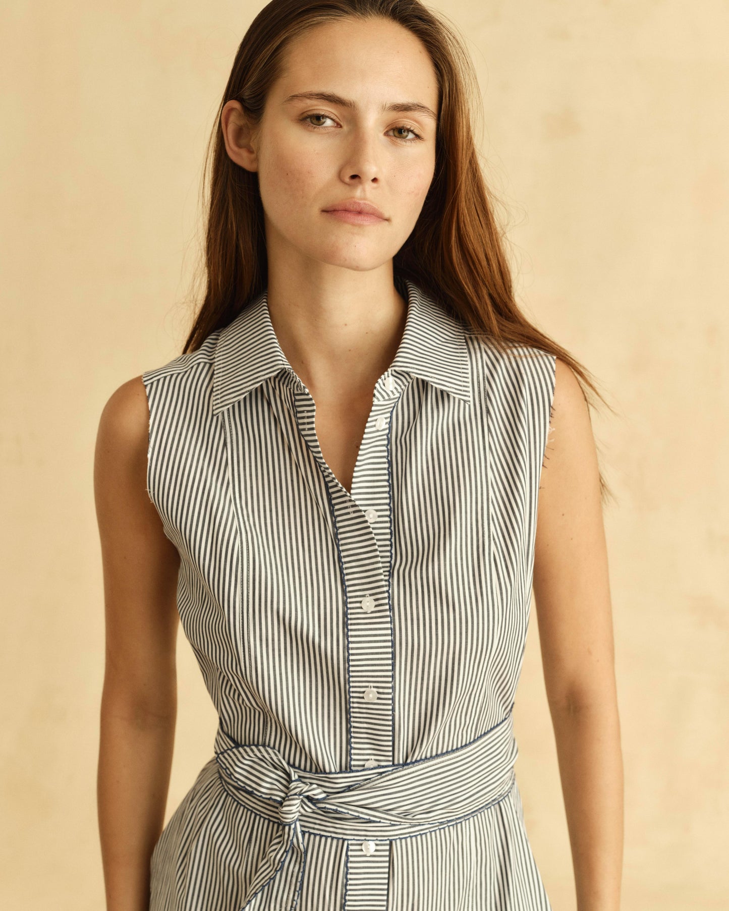 Francesca Dress-Parkside Floral Stripe