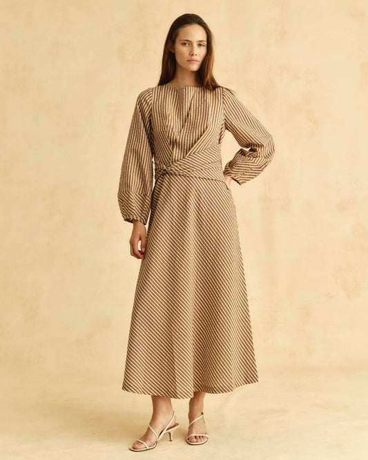 Sadie Dress - Winnetka Stripe