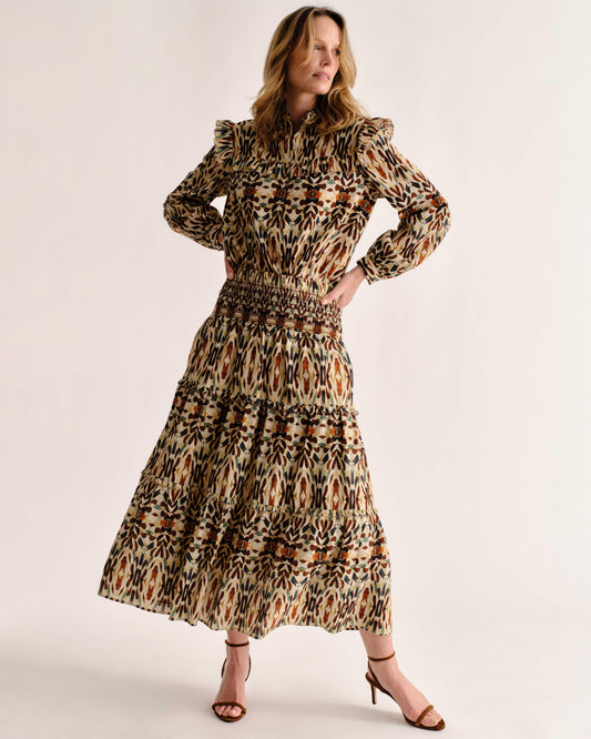 Piper Ls Top-Kaleidoscope Print