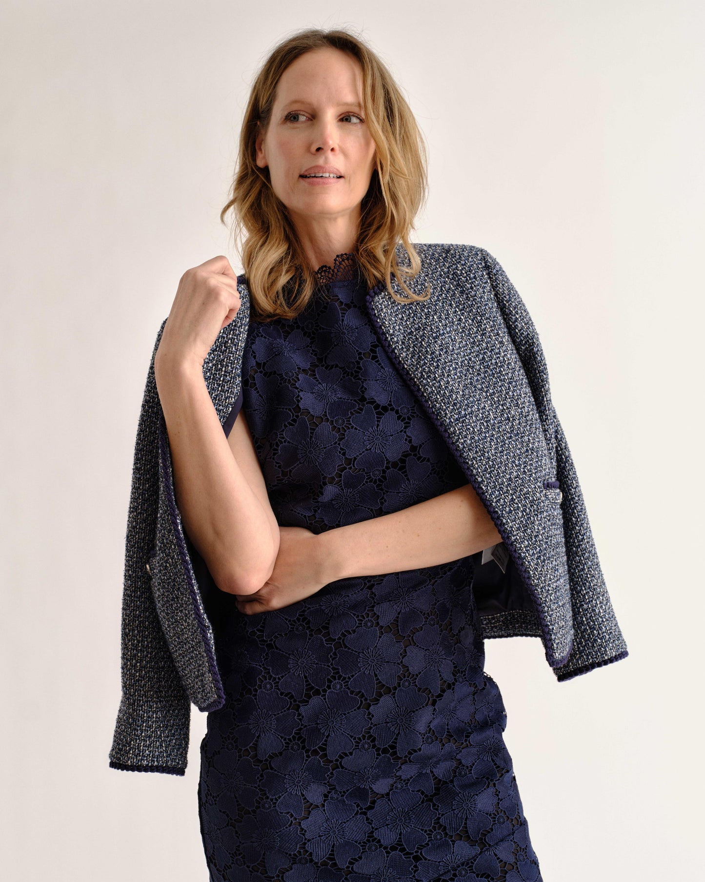 Palma Midi Dress-Midnight Blue
