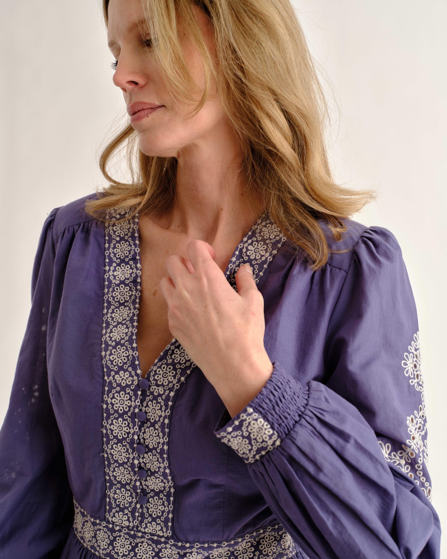 Blake Mini Dress-Indigo