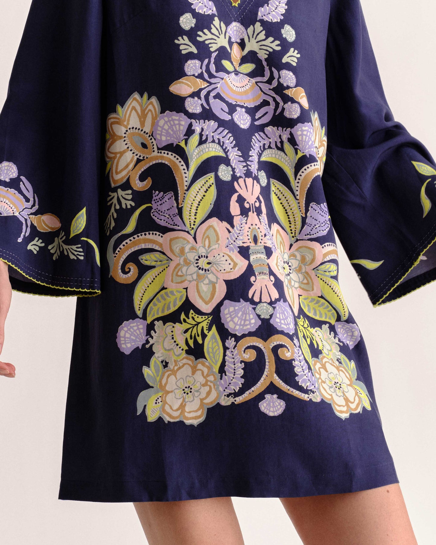 Folly Mini Dress-Mariner's Bloom