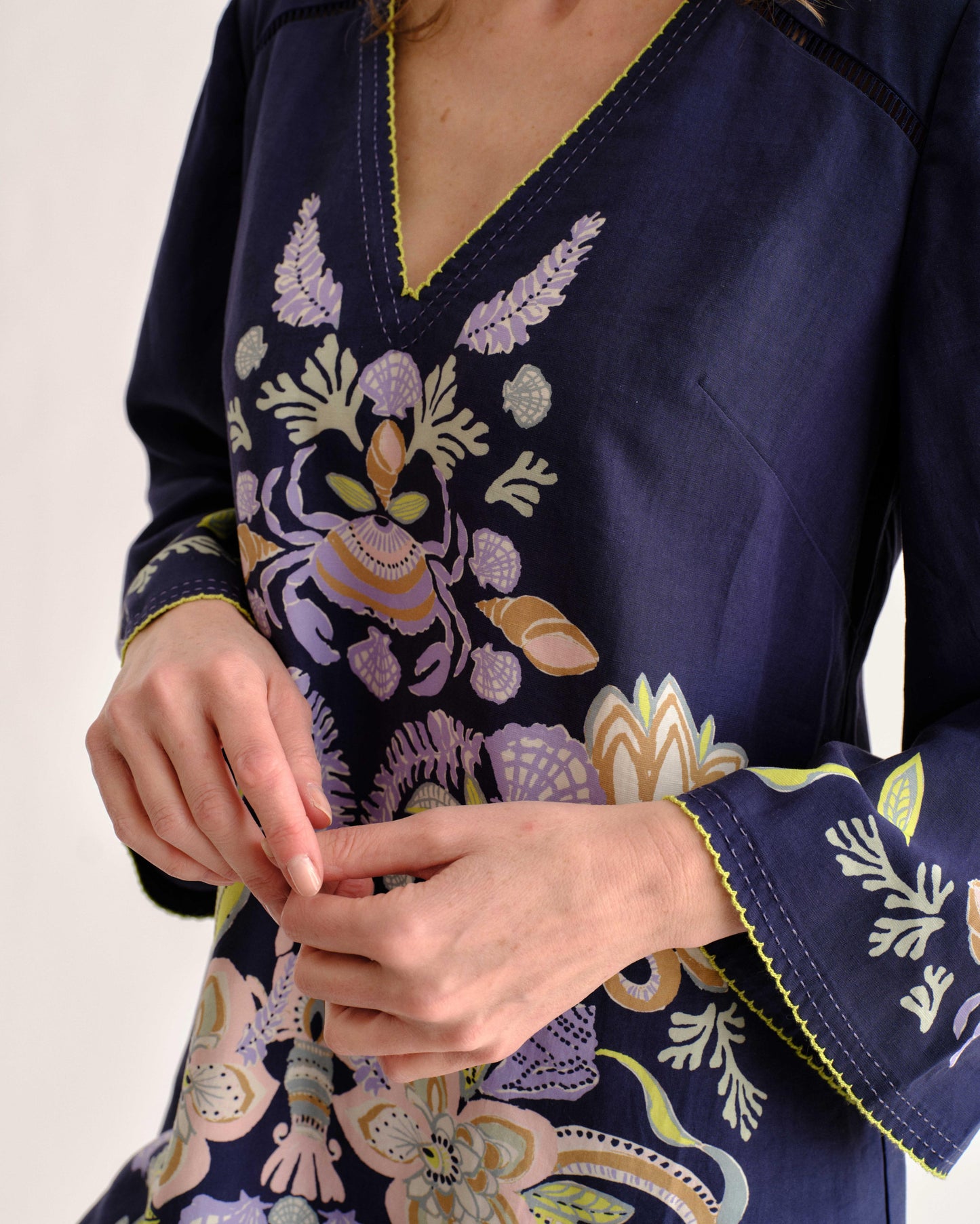 Folly Mini Dress-Mariner's Bloom