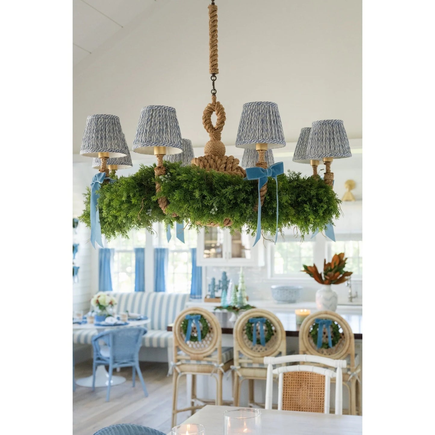 Dusty Blue Velvet Bow - Set of 2