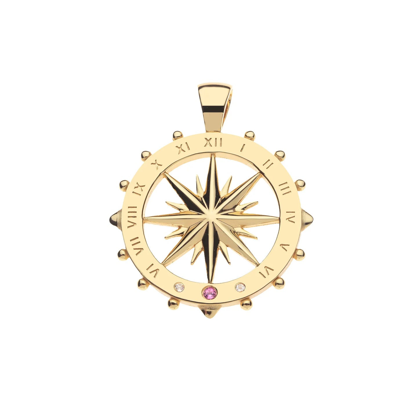 Forever Sundial Cutout Coin on Classic 16-18" Rolo Chain