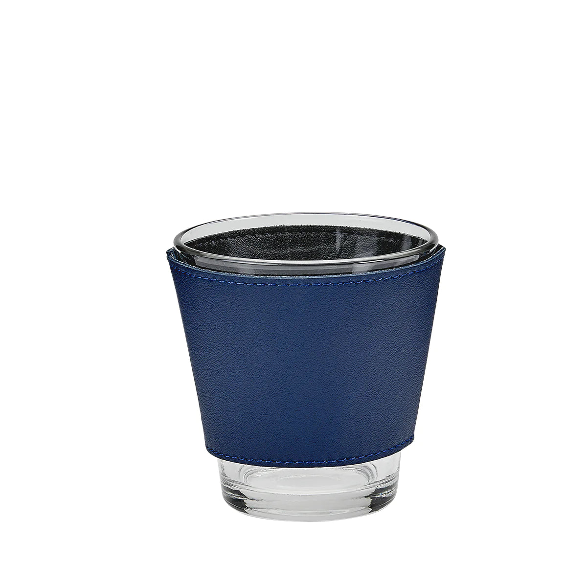 Leather Wrapped Glass Set of 2