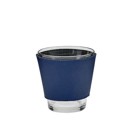 Leather Wrapped Glass Set of 2
