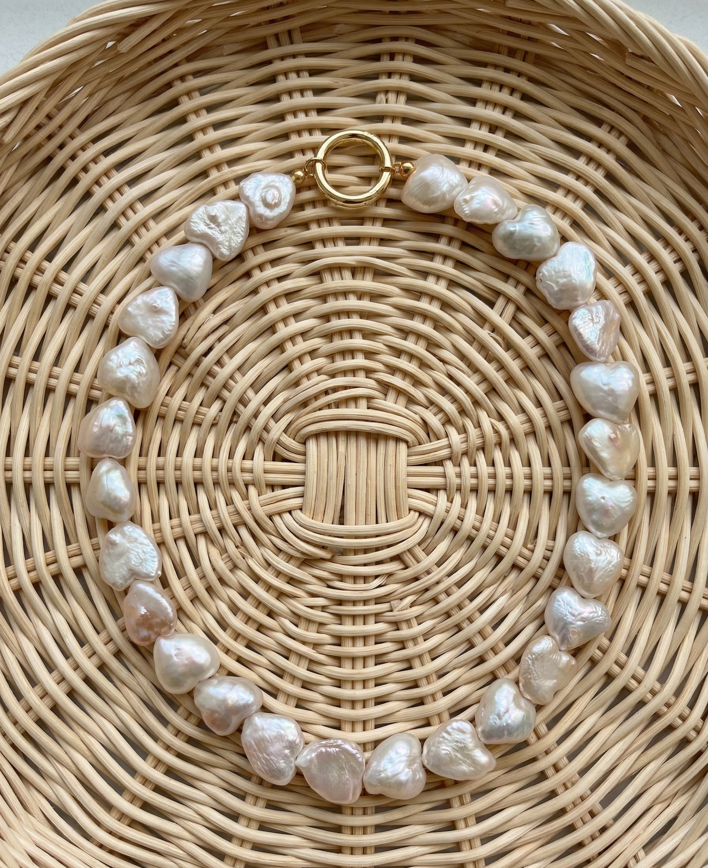 Heart Pearl Necklace