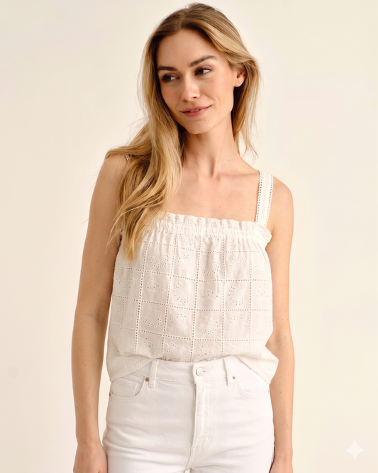 Leah Tank-Soft White