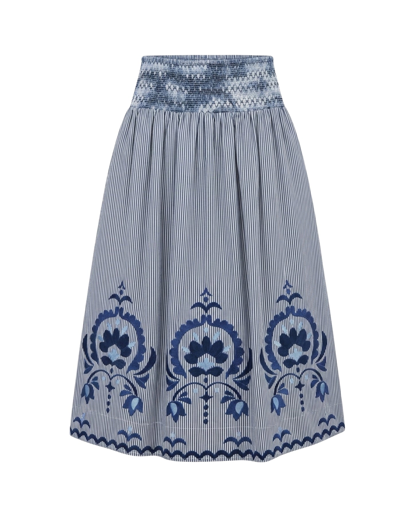Georgia Skirt-Parkside Floral Stripe
