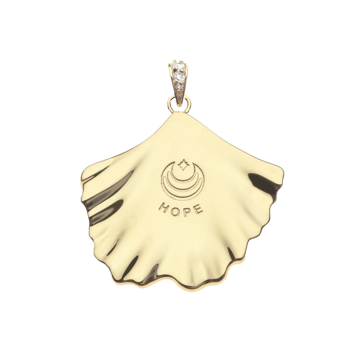 HOPE Ginko Pendant on 16-18" Classic Rolo Chain