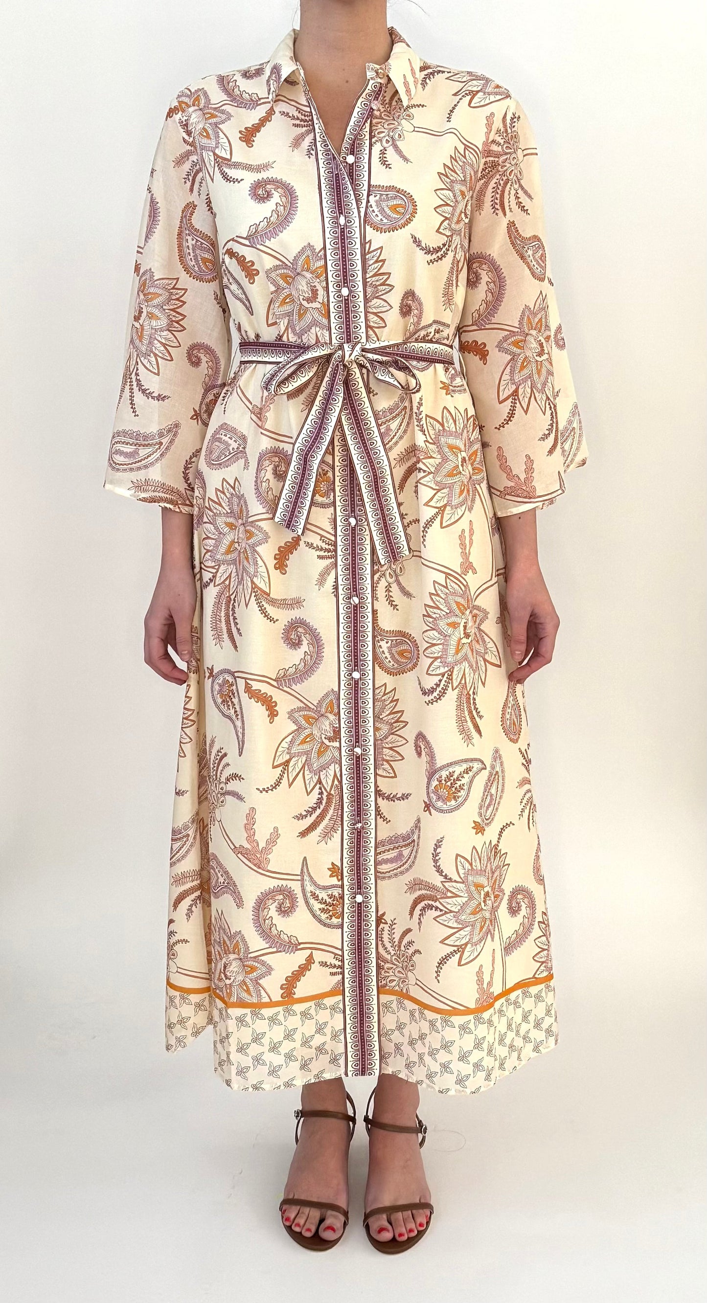 Faye Shirt Dress-Rosecliff Garden