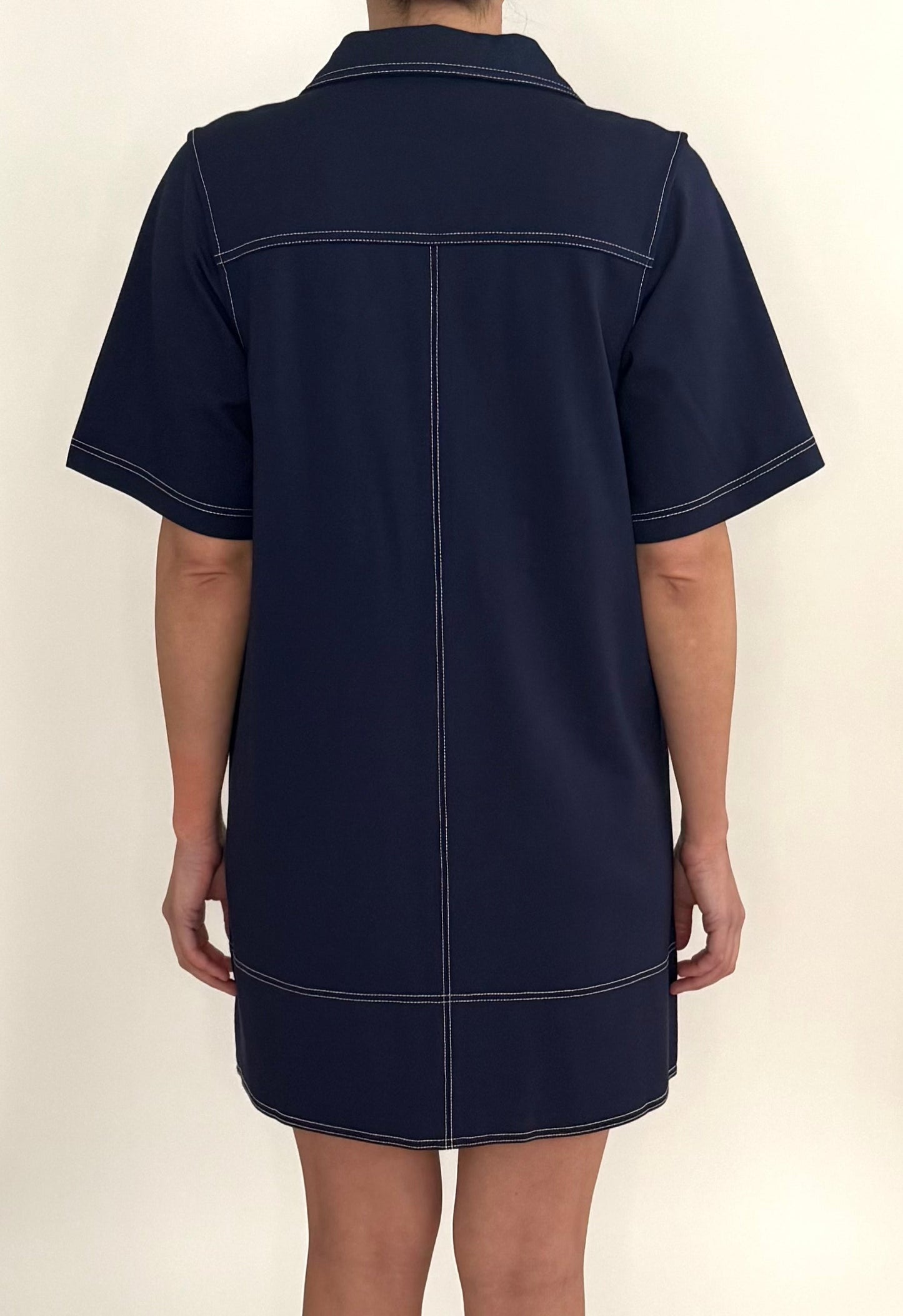 Lillie Mini Dress-Midnight Blue