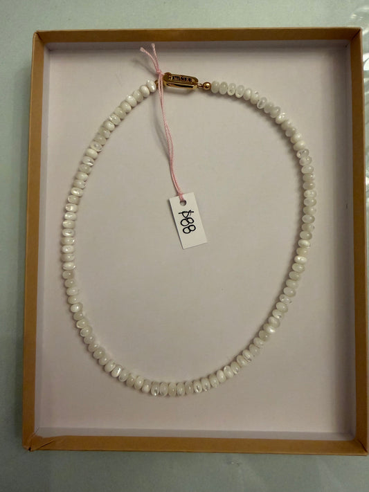 Small White Bead Necklace