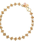 JW In a Knot Chain with Rose Quartz Bead 16"