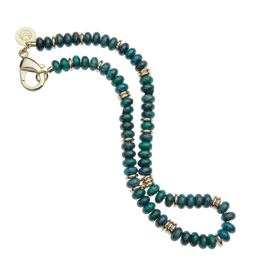 Gumdrop Beaded Necklace in Phoenix Turquoise