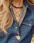 Gumdrop Beaded Necklace in Phoenix Turquoise