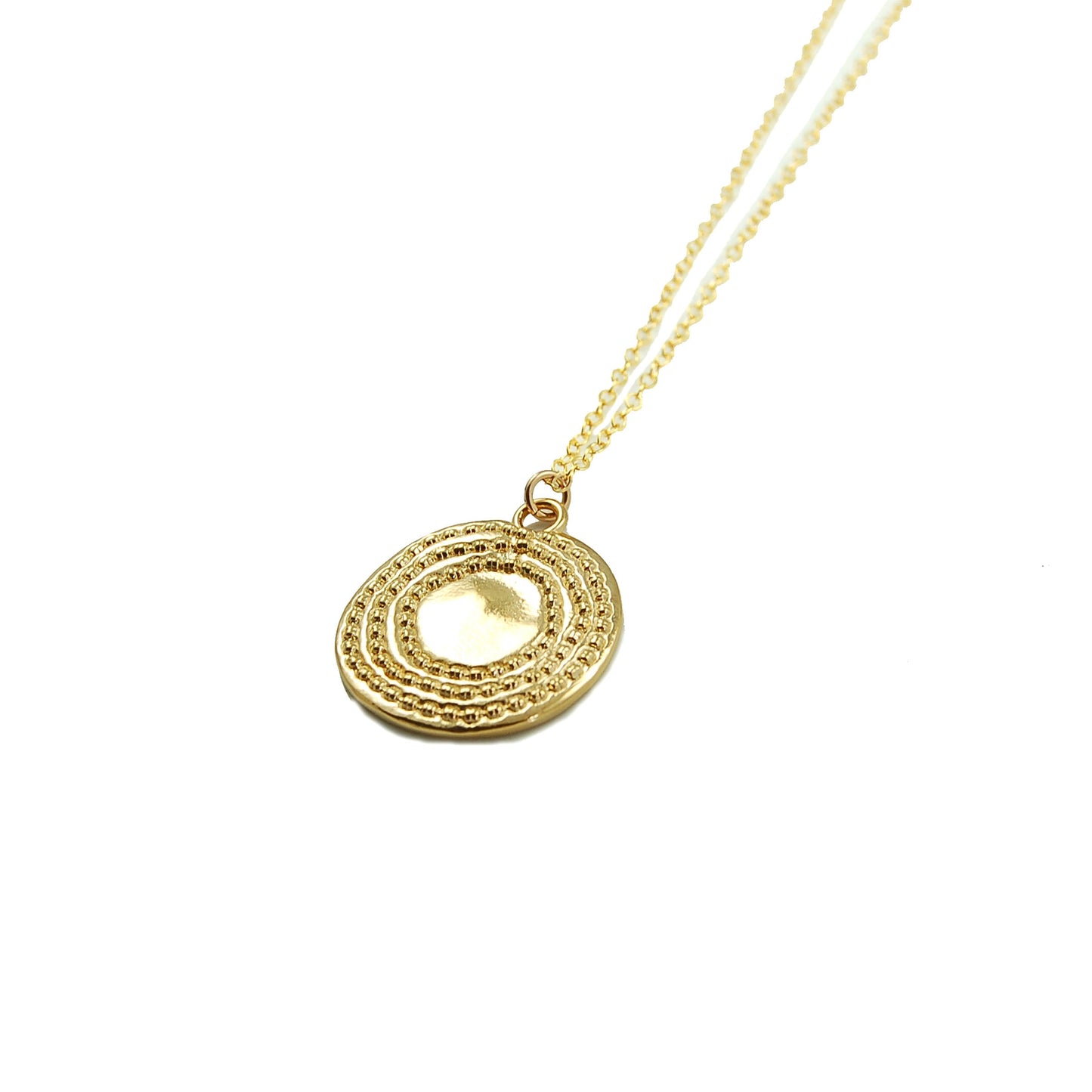 Large Gold Glimmer Burst Necklace