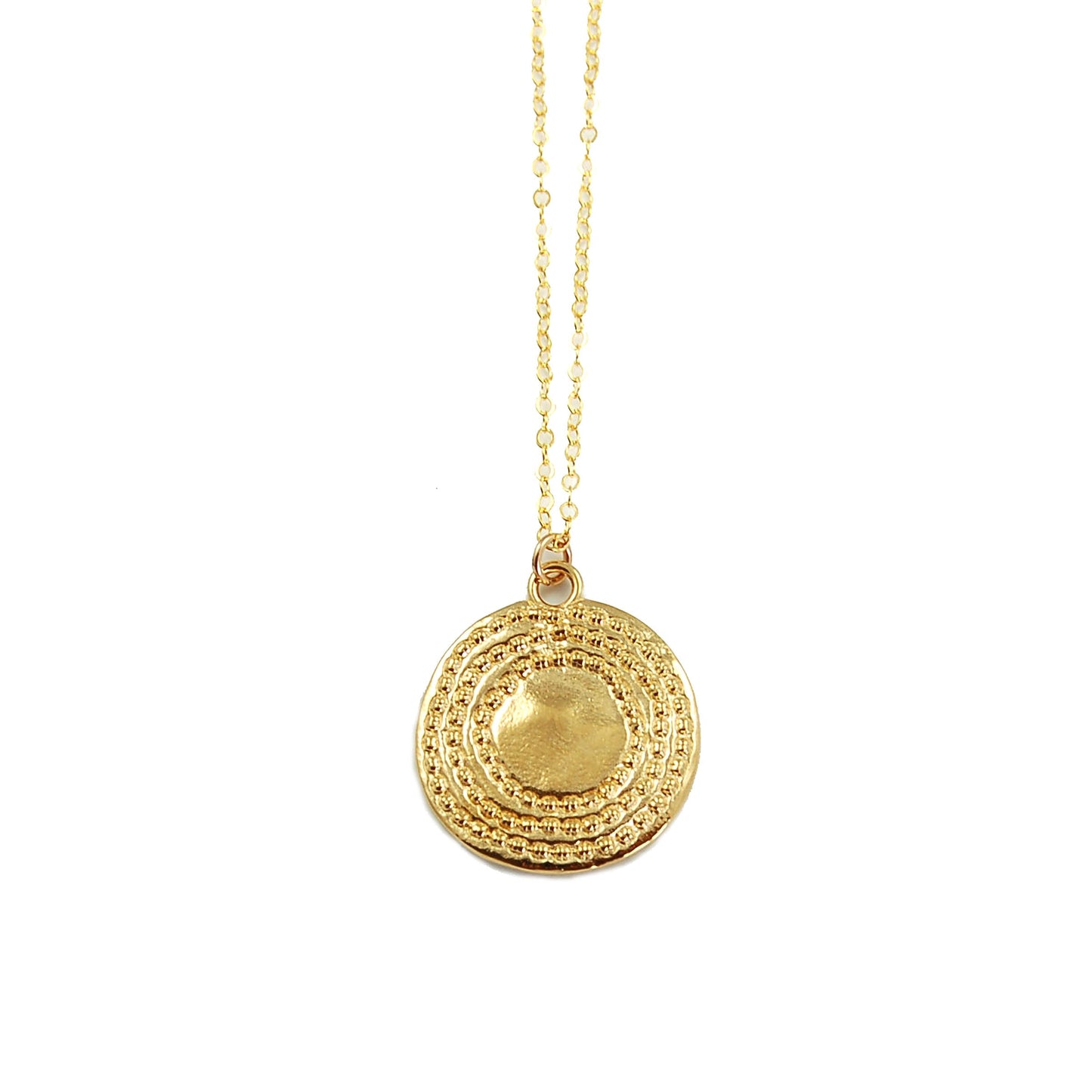Large Gold Glimmer Burst Necklace