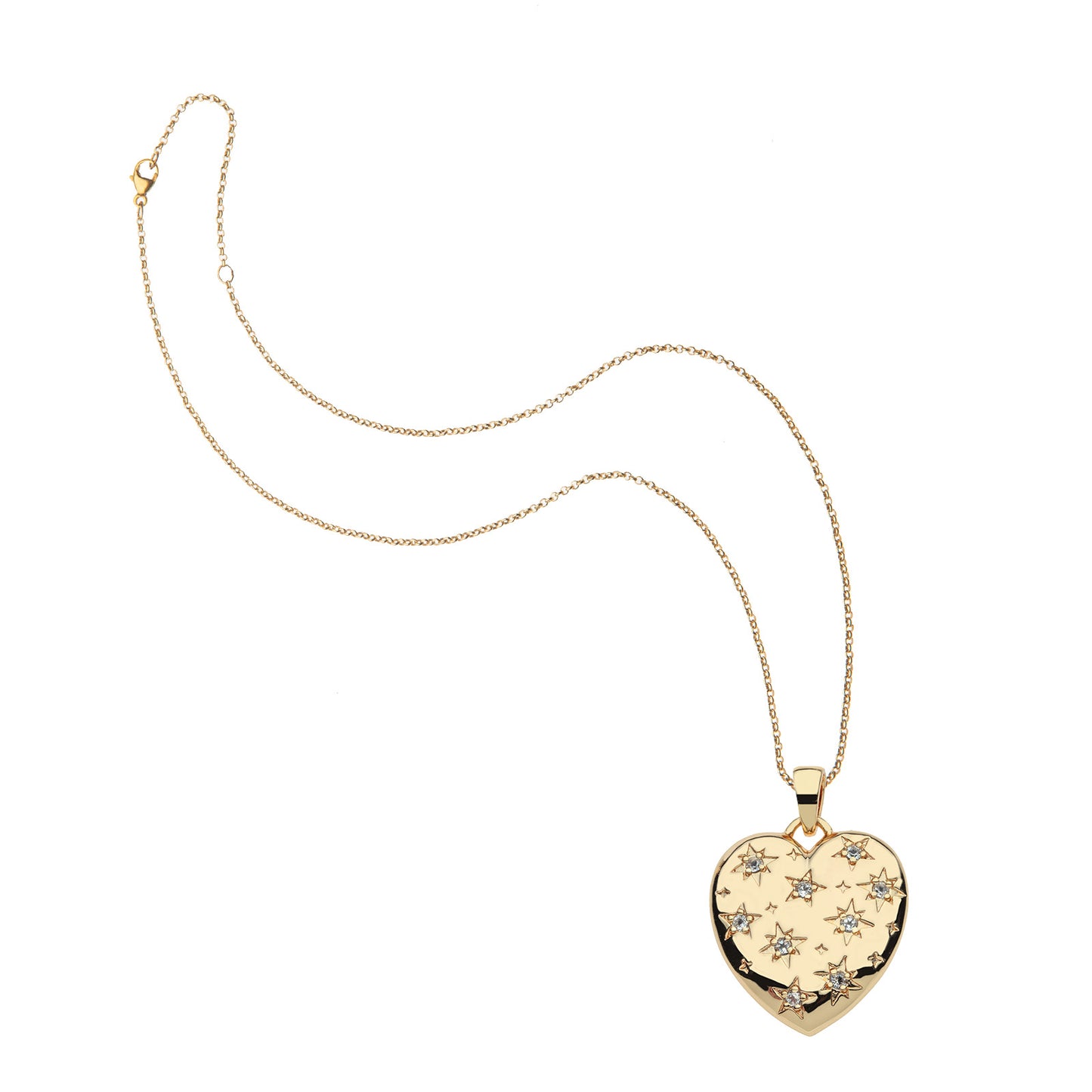 LOVE Set in the Stars Pendant on 16-18" Classic Rolo Chain