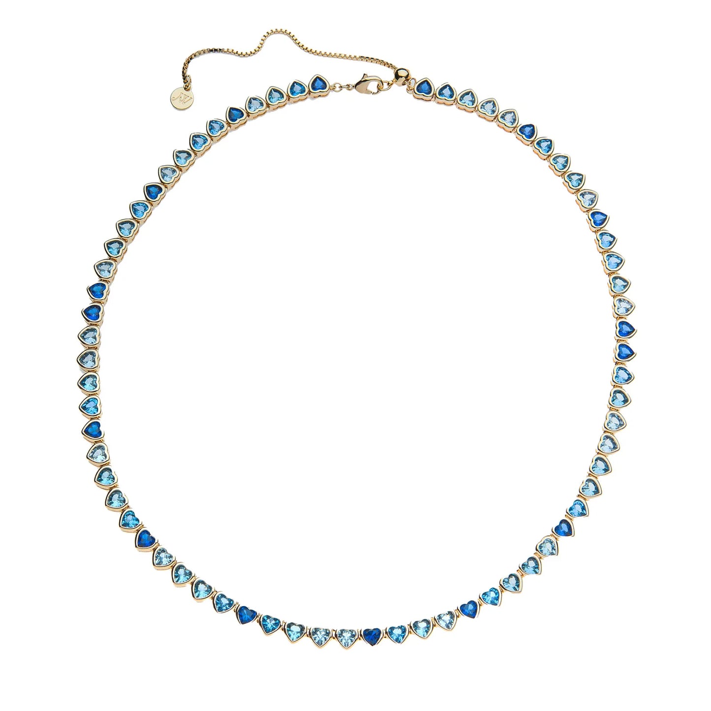 Made from LOVE Tennis Necklace in Ocean Blue Ombre